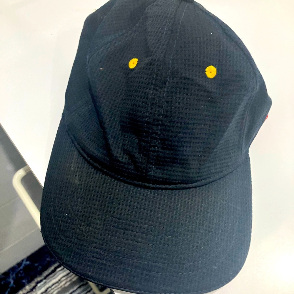 McDonalds Crew Hat Employee Work Fast Food Logo Apparel Snap Back Baseball Cap
